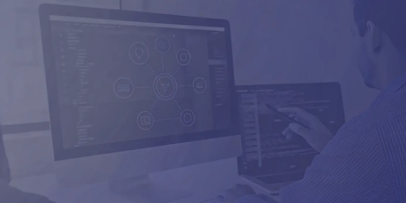 Kubernetes native Terraform automation in action with code and infrastructure diagrams on a developer's screen.